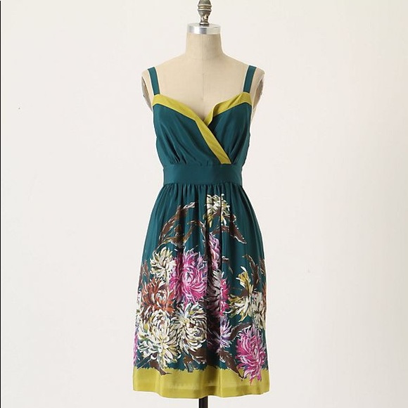 Anthropologie impressionist’s dream dress 0P - Picture 1 of 7